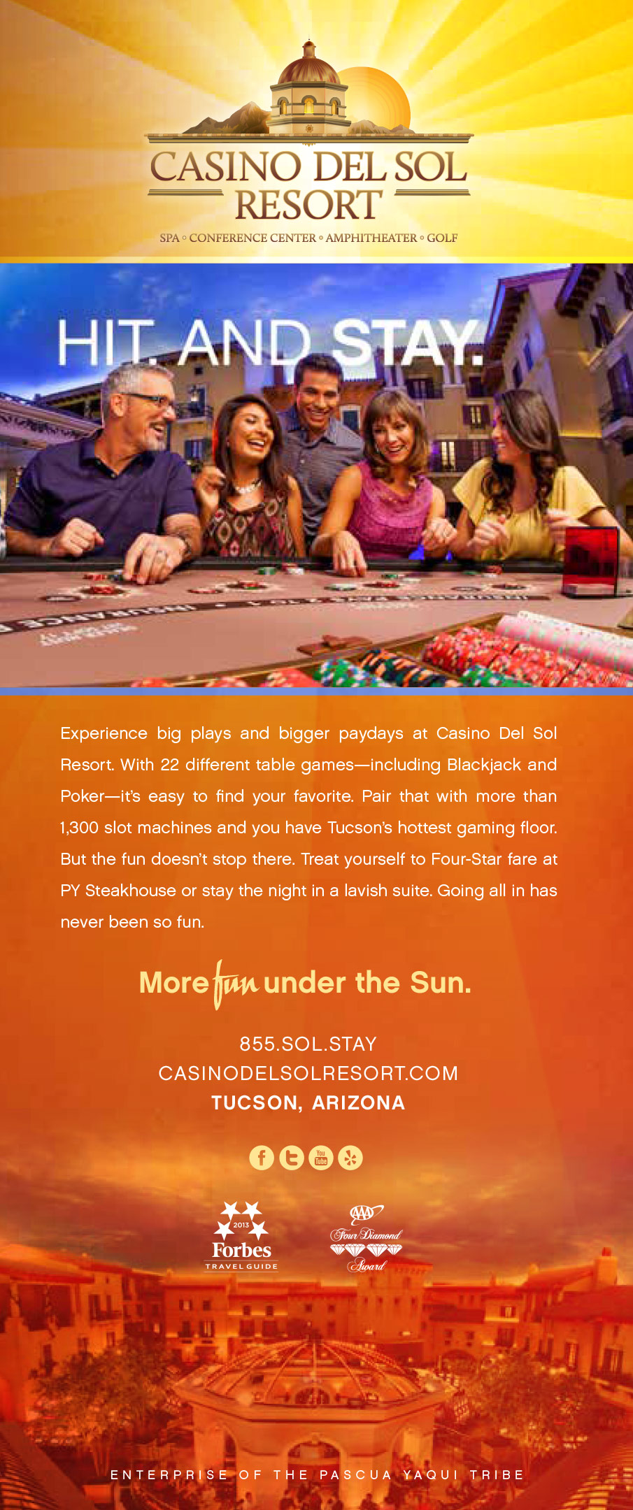 Casino del Sol - Hit and Stay.