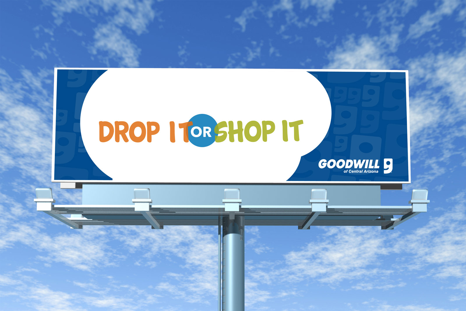 Goodwill billboard - Drop it or Shop it