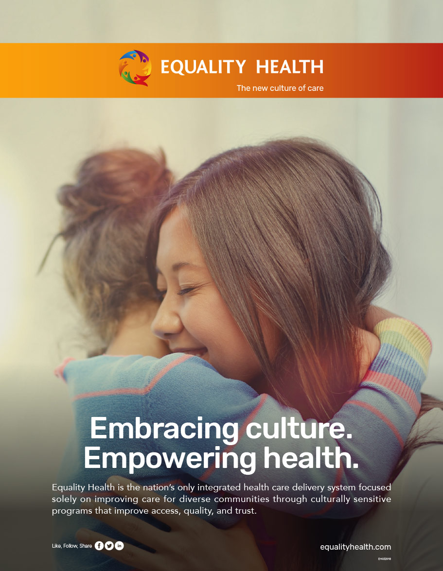 Copywriting - Equality Health Full Page Ad