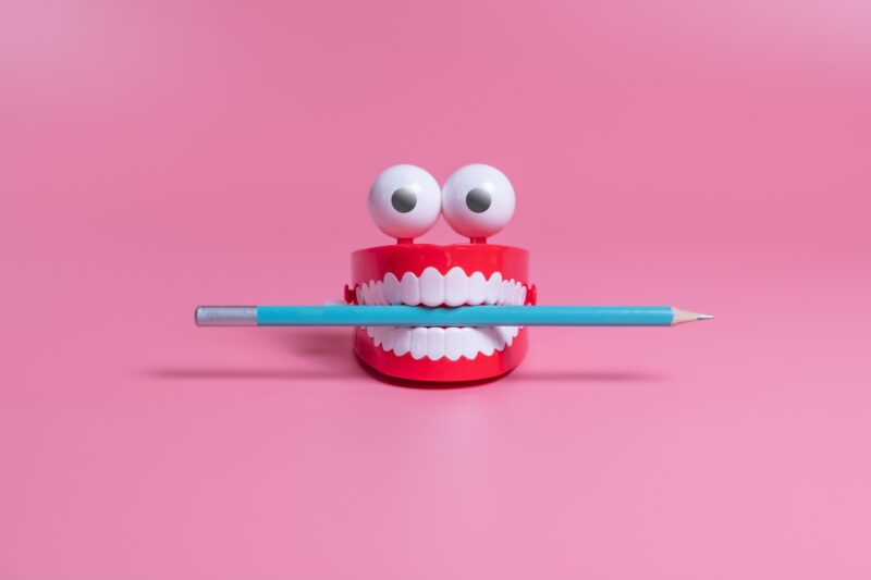 Teeth with Pencil