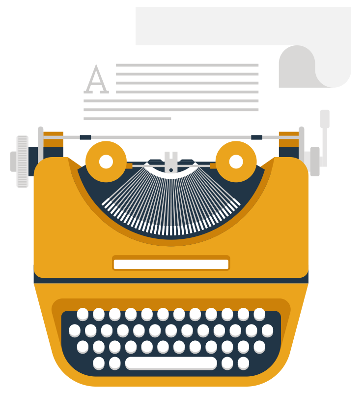 Copywriting course vintage typewriter