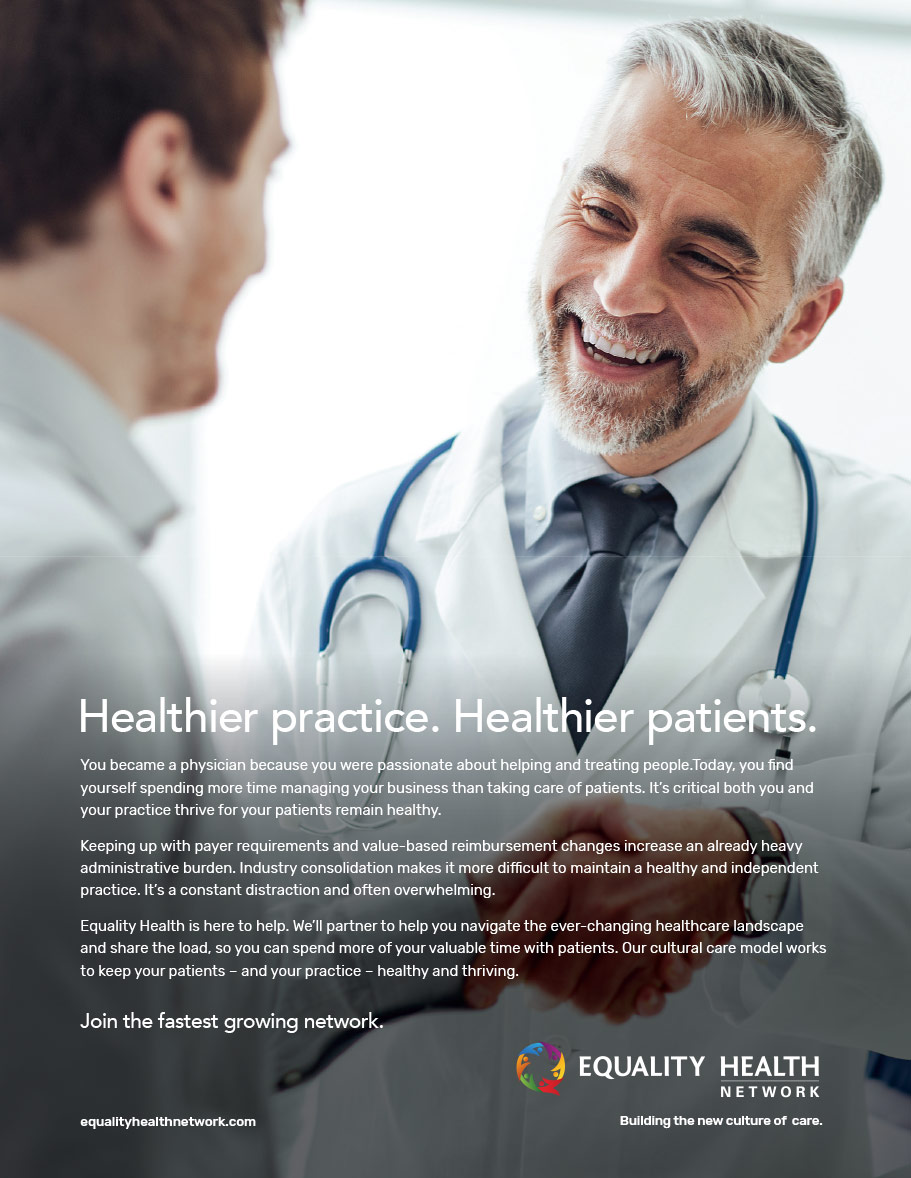 Equality Health Copywriting Ad - Embracing Culture. Empowering Health.