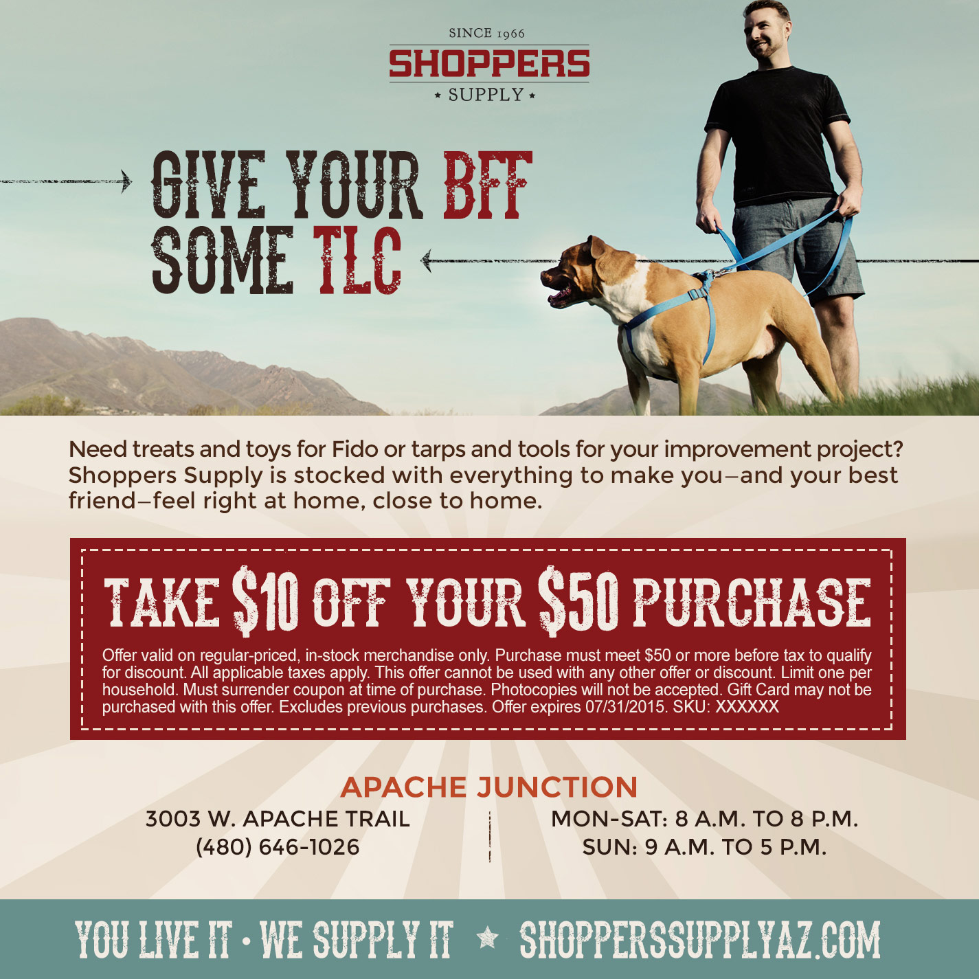 Shoppers Supply Dog Ad