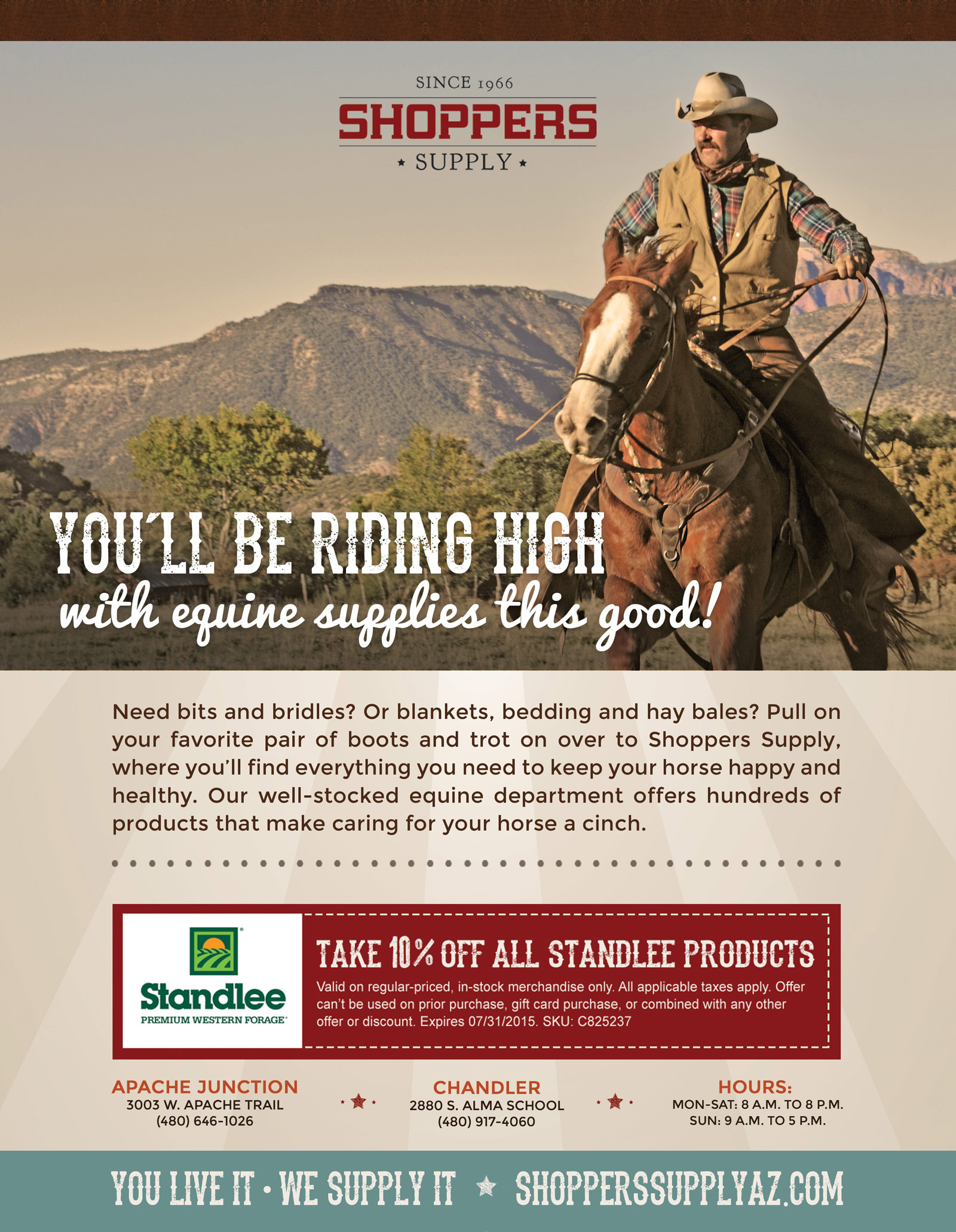 Shoppers Supply Horse Ad