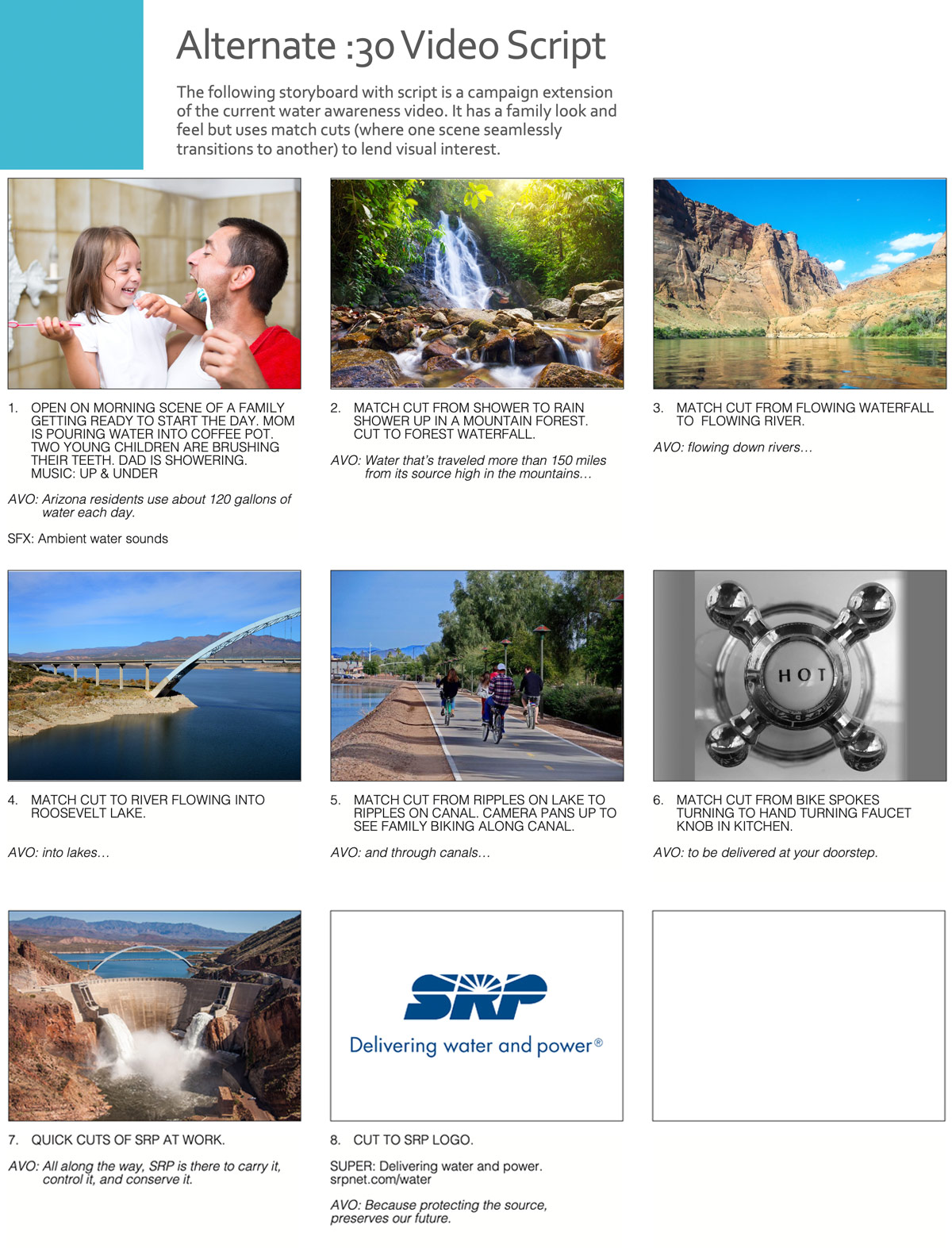 SRP video script copywriting